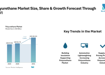 Polyurethane Market to Reach USD 120.12 Billion by 2031 as Building Insulation | Mordor Intelligence Reports